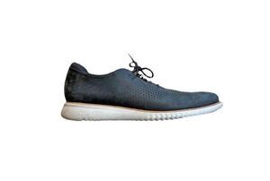 Cole Haan ZeroGrand Black Suede Men's Shoes Size 13 - Preppy - Oxford - Laser